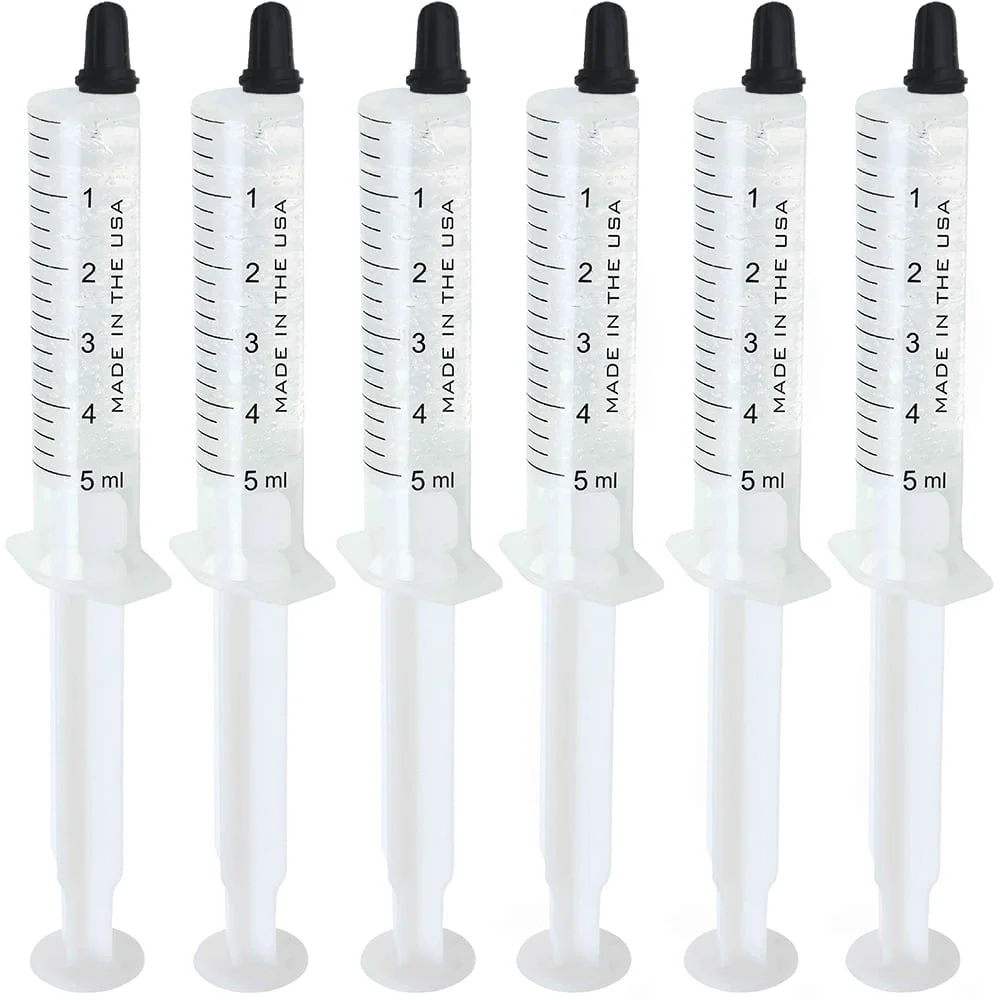 6 teeth whitening syringes gel